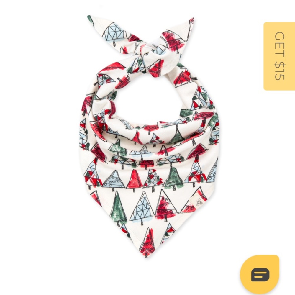 O Christmas Tree Dog Bandana - Burt's Bees Baby